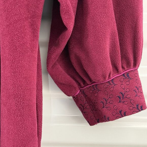 Vintage Vanity Fair Nightgown Women Medium Maroon Soft Comfort Barrel Sleeve - Picture 10 of 13